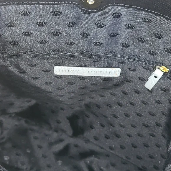 Juicy Couture Textured Black and White Tote - Picture 7 of 12